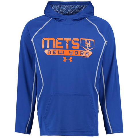 New York Mets Under Armour Lightweight Pullover Performance Hoodie - Royal