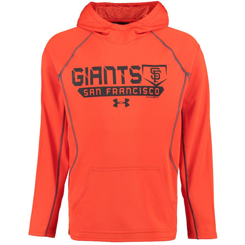 San Francisco Giants Under Armour Lightweight Pullover Performance Hoodie - Orange