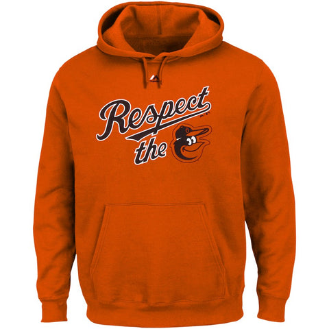 Baltimore Orioles Majestic Team Respect Hoodie - Orange