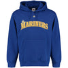 Seattle Mariners Majestic Wordmark Hoodie - Royal