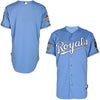 Kansas City Royals Majestic Authentic Cool Base Jersey with 2015 World Series Champions Patch - Light Blue