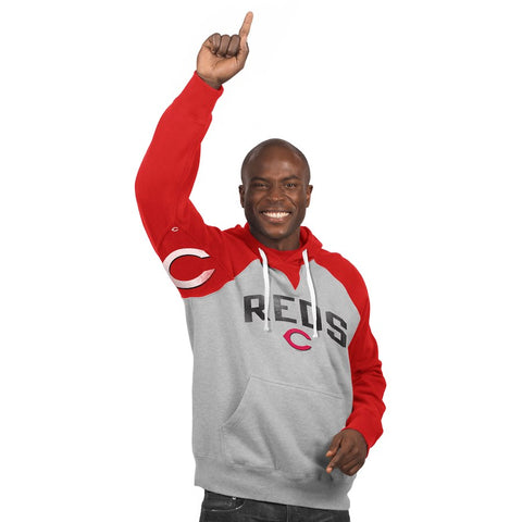 Cincinnati Reds Hands High Hoodie - Gray