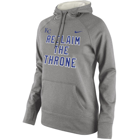 Kansas City Royals Women's 2015 Local Playoff Pullover Hoodie - Gray