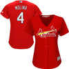 Yadier Molina St. Louis Cardinals Majestic Women's Alternate Cool Base Player Jersey - Ivory
