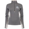 Kansas City Royals Under Armour Women's 2015 World Series Bound Half-Zip Performance Sweatshirt - Charcoal