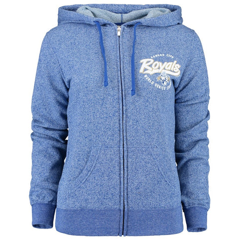 Kansas City Royals Soft as a Grape Women's 2015 World Series Full-Zip Hoodie - Royal