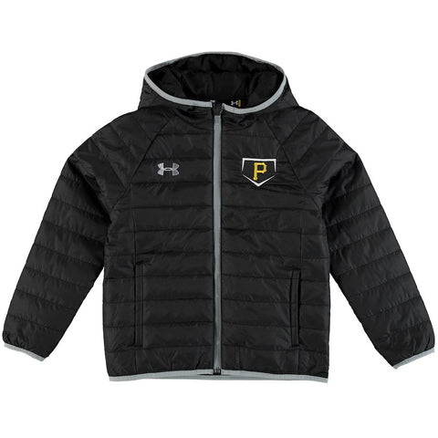 Pittsburgh Pirates Under Armour Youth Puffer ColdGear Performance Jacket - Black
