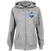 Kansas City Royals Majestic Women's 2015 World Series Champions Clubhouse Full-Zip Hoodie - Gray