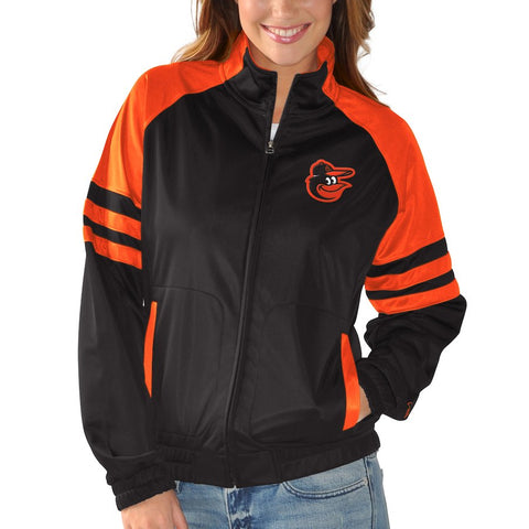 Baltimore Orioles G-III Sports by Carl Banks Women's Baseline Track Jacket - Black