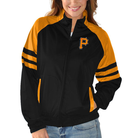 Pittsburgh Pirates G-III Sports by Carl Banks Women's Baseline Track Jacket - Black