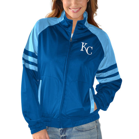 Kansas City Royals G-III Sports by Carl Banks Women's Baseline Track Jacket - Royal