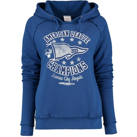 Kansas City Royals 5th & Ocean by New Era Women's 2015 American League Champions Pullover Hoodie - Royal