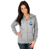 Kansas City Royals Majestic Women's 2015 World Series Champions Clubhouse Full-Zip Hoodie - Gray