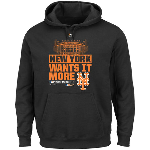 New York Mets Majestic 2015 Divisional Series Hoodie - Black