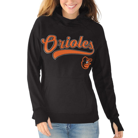 Baltimore Orioles G-III Sports by Carl Banks Women's Around the Horn Pullover Hoodie - Black