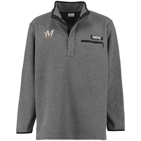 Milwaukee Brewers Columbia Harborside Jacket - Charcoal