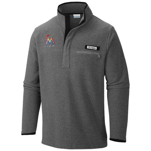 Miami Marlins Columbia Harborside Jacket - Charcoal