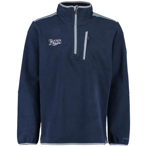 Tampa Bay Rays Columbia Crosslight II Omni-Heat Half-Zip Jacket - Navy