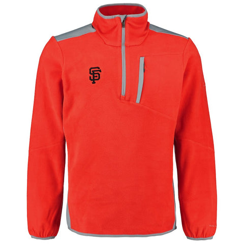 San Francisco Giants Columbia Crosslight II Omni-Heat Half-Zip Jacket - Orange