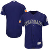 Colorado Rockies Majestic Alternate 2016 Spring Training Flex Base Authentic Collection Team Jersey - Purple