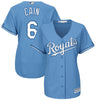 Lorenzo Cain Kansas City Royals Majestic Women's Alternate Cool Base Player Jersey - Light Blue