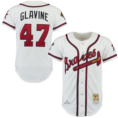 Tom Glavine Atlanta Braves Mitchell & Ness Throwback Authentic Jersey - White