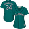 Felix Hernandez Seattle Mariners Majestic Women's Cool Base Player Jersey
