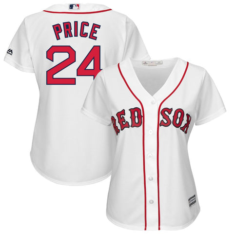 David Price Boston Red Sox Majestic Women's Cool Base Home Player Jersey - White