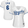 Lorenzo Cain Kansas City Royals Majestic Women's Cool Base Player Jersey - White