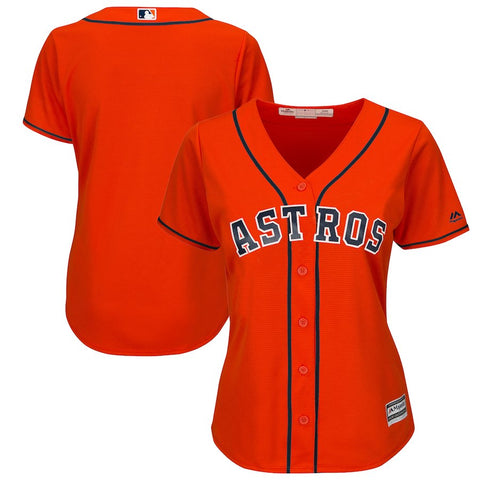 Houston Astros Majestic Women's Alternate Cool Base Jersey - Orange