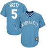 George Brett Kansas City Royals Majestic Big & Tall Cooperstown Cool Base Player Jersey - Light Blue