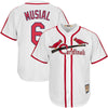 Stan Musial St. Louis Cardinals Majestic Big & Tall Cooperstown Cool Base Player Jersey - White