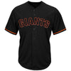 San Francisco Giants Majestic Big & Tall Pop Fashion V-Neck Jersey - Black