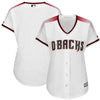 Arizona Diamondbacks Majestic Women's Cool Base Jersey - White/Sedona Red
