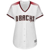Arizona Diamondbacks Majestic Women's Cool Base Jersey - White/Sedona Red