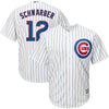Kyle Schwarber Chicago Cubs Majestic Big & Tall Official Cool Base Player Jersey - White/Royal