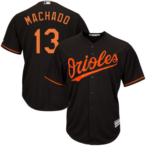 Manny Machado Baltimore Orioles Majestic Big & Tall Official Cool Base Player Jersey - Black