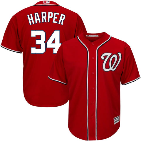 Bryce Harper Washington Nationals Majestic Big & Tall Official Cool Base Player Jersey