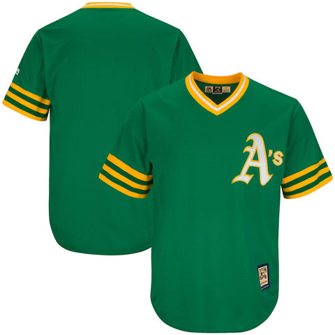 Oakland Athletics Majestic Big & Tall Cooperstown Cool Base Jersey - Green