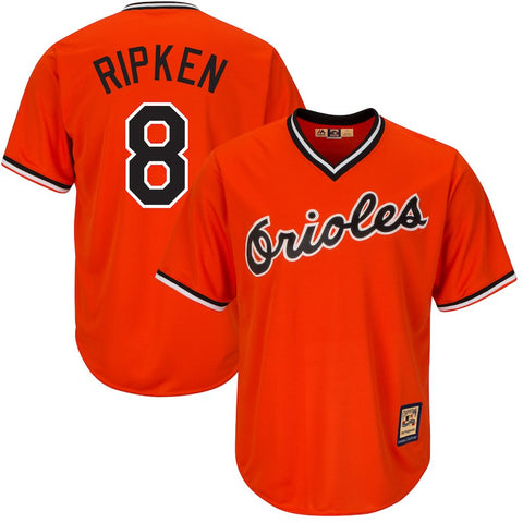 Cal Ripken Jr. Baltimore Orioles Majestic Big & Tall Cooperstown Cool Base Player Jersey - Orange
