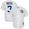 Babe Ruth New York Yankees Majestic Big & Tall Cooperstown Cool Base Player Jersey - White