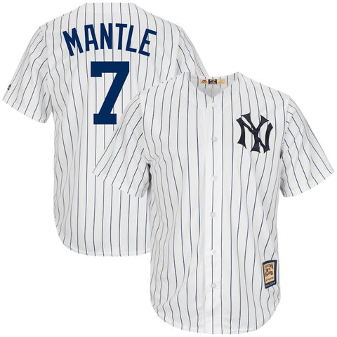 Mickey Mantle New York Yankees Majestic Big & Tall Cooperstown Cool Base Player Jersey - White