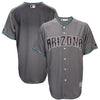 Arizona Diamondbacks Majestic Official Cool Base Jersey - Gray/Teal