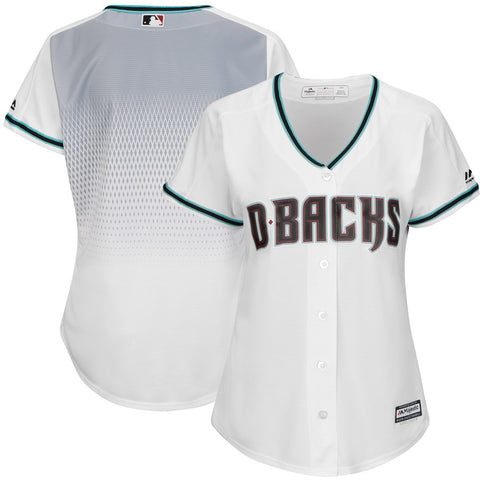 Arizona Diamondbacks Majestic Women's Cool Base Jersey - White/Teal