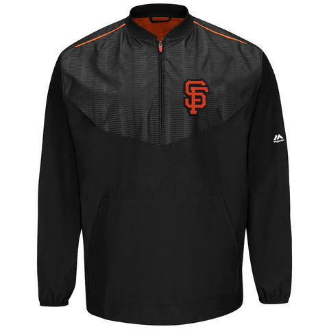 San Francisco Giants Majestic Big & Tall Cool Base On-Field Training Jacket - Black