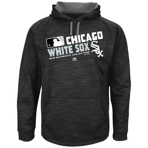 Chicago White Sox Majestic Big & Tall On-Field Team Choice Streak Therma Base Fleece Hoodie - Black