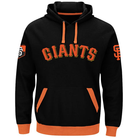 San Francisco Giants Majestic Big & Tall Third Wind Hoodie - Black