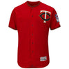 Minnesota Twins Majestic Fashion Flex Base Authentic Collection Team Jersey - Scarlet