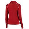Los Angeles Angels Soft as a Grape Women's Batting Practice Long Sleeve Funnel Neck Sweatshirt - Red