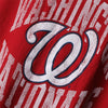 Washington Nationals Soft as a Grape Women's Batting Practice Long Sleeve Funnel Neck Sweatshirt - Red